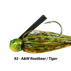 Picasso Fantasy Football Jig A&W Rootbeer Tiger 3/8 oz 4/0