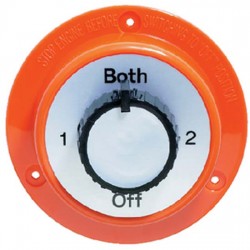 4 Way (Off / 1 / 2 / Both) Battery Selector Switch by Attwood
