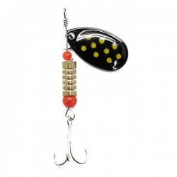 Cull-em Value Series Inline Spinner Black Yellow 3